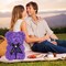 Flower Rose Bear ,Romantic Gift for Valentine's, Mother's Day, Christmas, Birthday,Girl Friend Her Mom Female Wife with Artificial Heart-Shaped Diamonds Purple